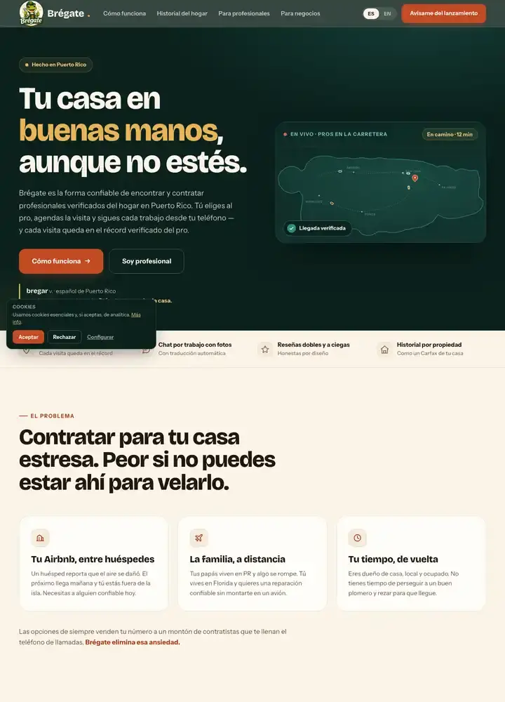 Brégate website, part 1 of 5