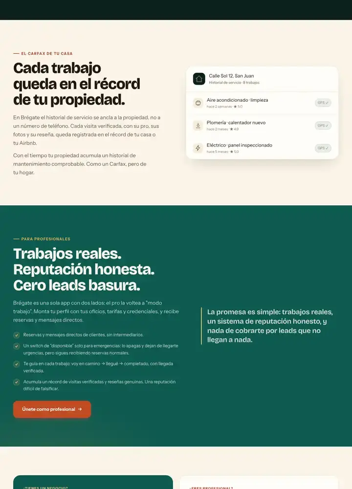 Brégate website, part 3 of 5