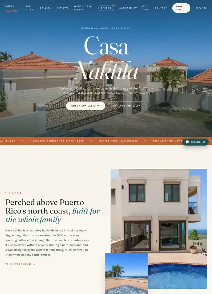 Casa Nakhla website, part 1 of 6