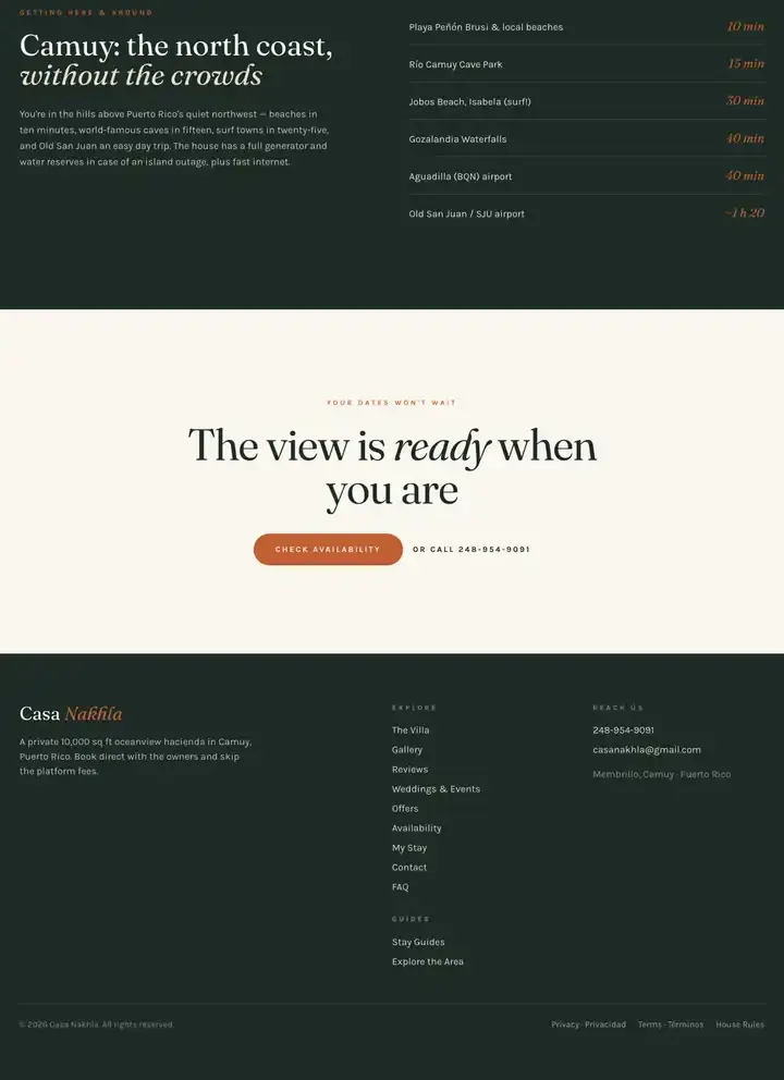 Casa Nakhla website, part 6 of 6
